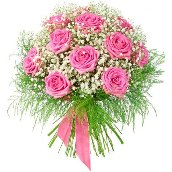 11 Rosa Rosen Strauß