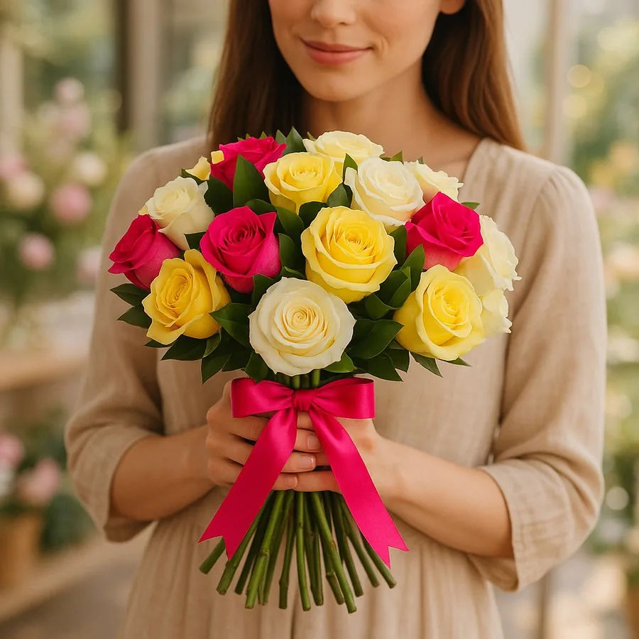 19 Mixed Rose Bouquet
