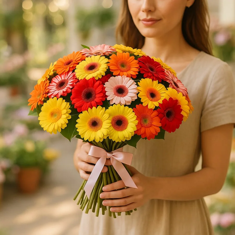 31 Mixed Color Gerbera Bouquet