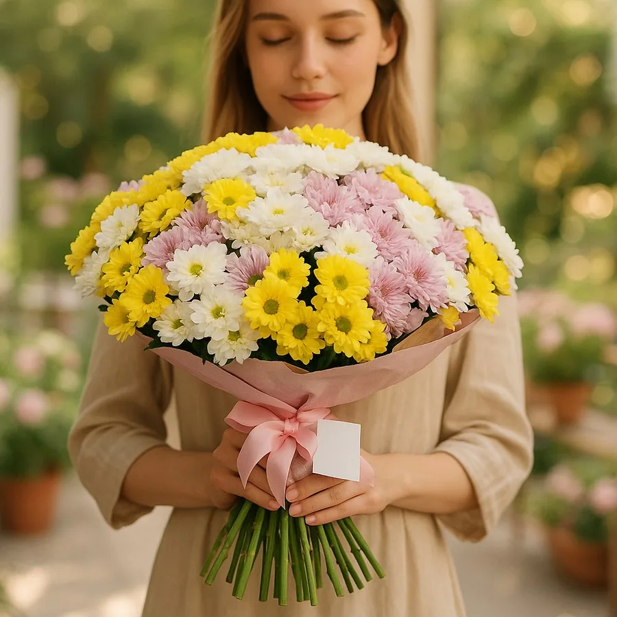 35 Chrysanthemen Strauß