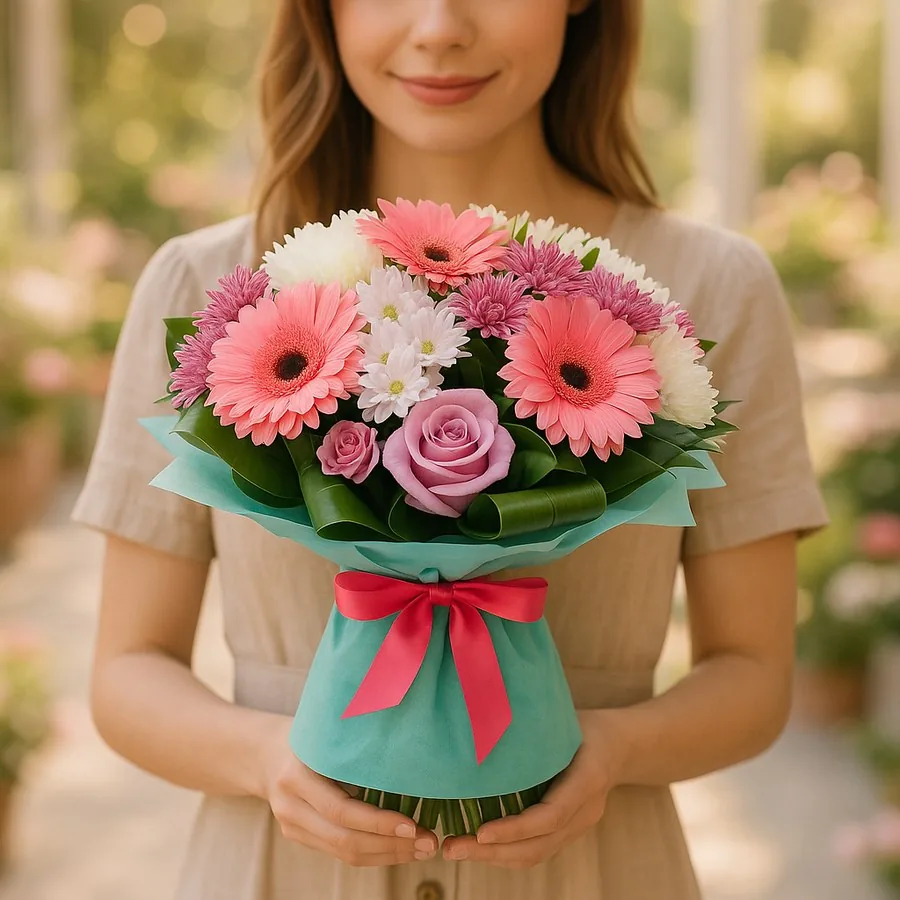 Rosa Weiß Strauß